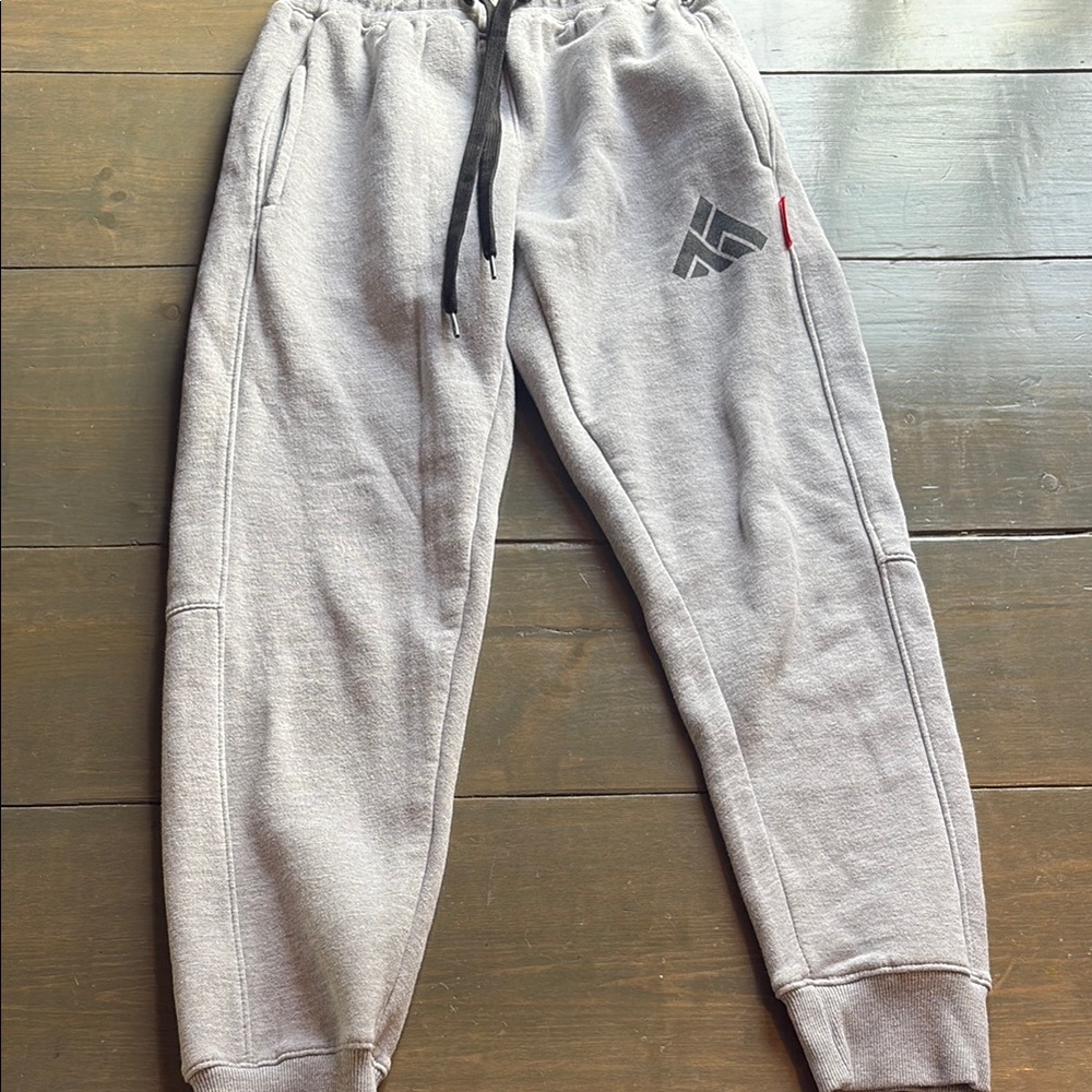Gray Relaxed Fit Joggers with Elastic Waistband